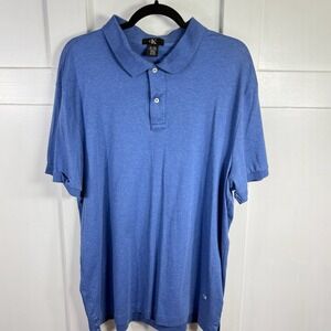 Calvin Klein Men's Blue CK Logo Polo Shirt XL Cotton Short Sleeve Casual